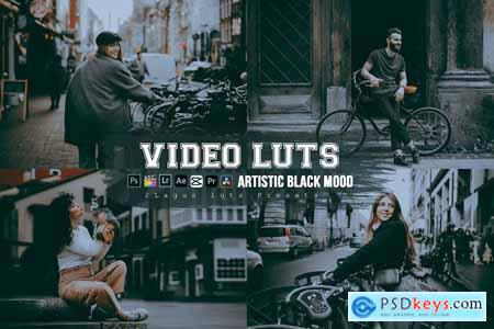 Artistic Black Mood Preset Luts Video Premiere Pro