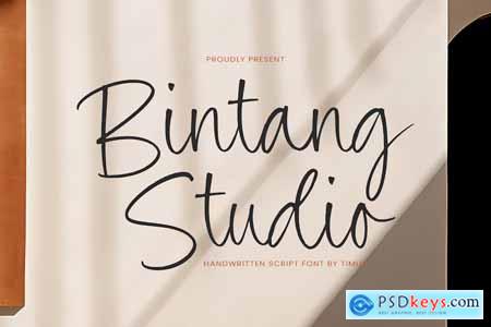 Bintang Studio - Handwritten Script Font TT