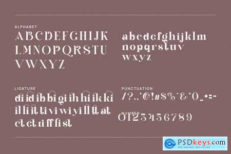 Briges Mediar Elegant Ligature Serif Font Typeface