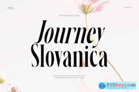 Journey Slovanika Family Serif Font Text