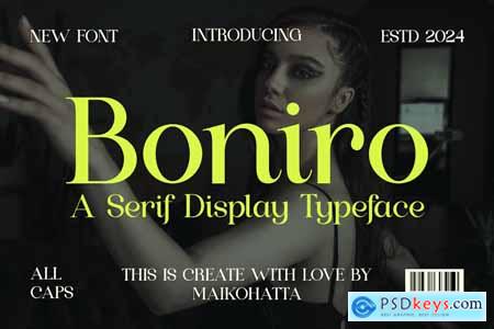 Boniro - Serif Display Typeface