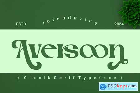 Aversoon - Classic Typeface Font