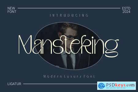Mansteking - Modern Luxury Font