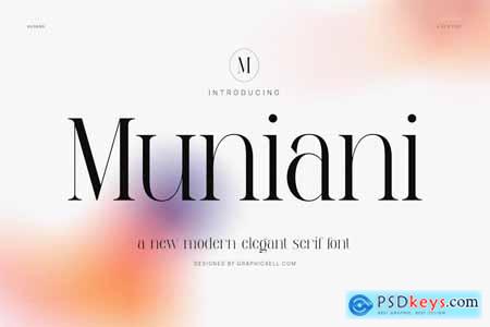 Muniani Modern Serif Font