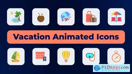 Vacation Animated Icons 51820129