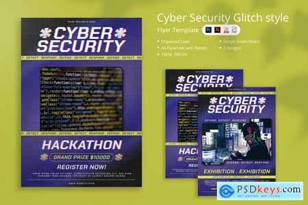 Jimmy - Cyber Security Glitch style Flyer
