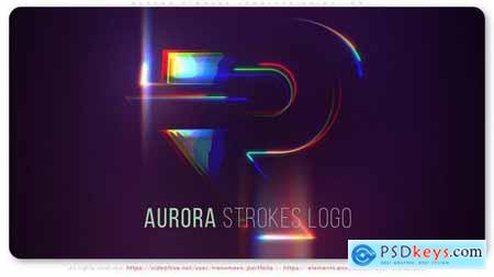 Aurora Strokes Logotype Animation 51848905