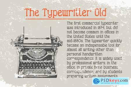 OldTyping - Typewriter Sans Font