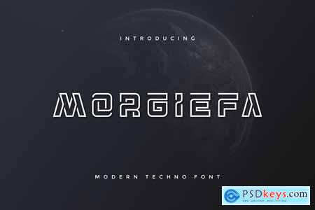 Morgiefa Modern Techno Font