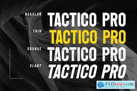 Tactico Pro - Display Logo Font