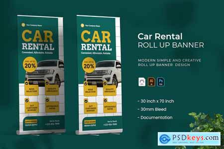 Car Rental - Roll Up Banner