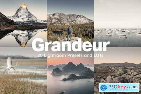 20 Grandeur Lightroom Presets and LUTs