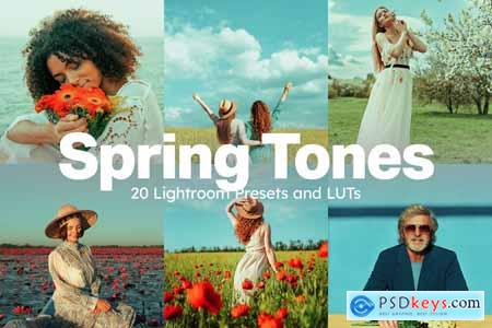 20 Spring Tones Lightroom Presets and LUTs