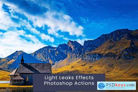Light Leaks Effects Photoshop Actions
