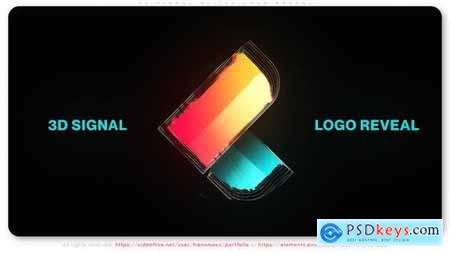 3D Signal Glitch Logo Reveal 51859858