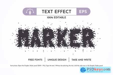 Sprayer - Editable Text Effect, Font Style
