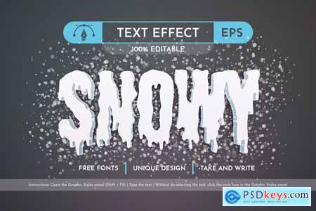 Icicle - Editable Text Effect, Font Style