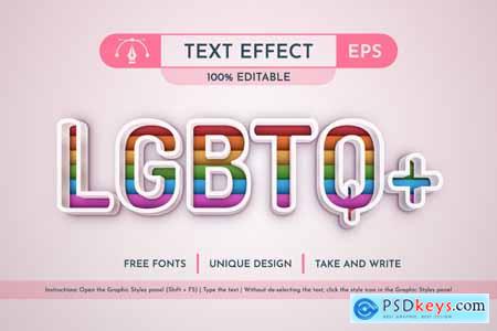 Proud - Editable Text Effect, Font Style