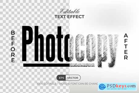 Photocopy Text Effect Style