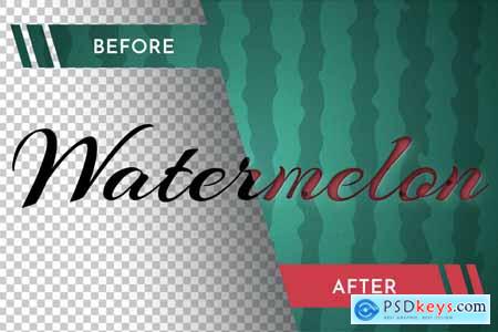 Watermelon - Editable Text Effect, Font Style