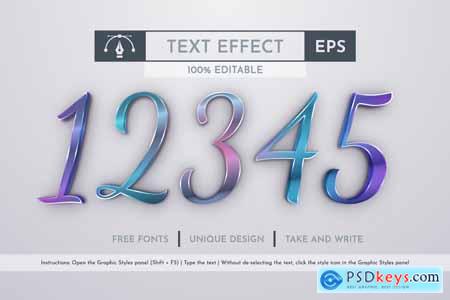 Marine - Editable Text Effect, Font Style