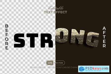 Strong Gold Text Effect Texture Style