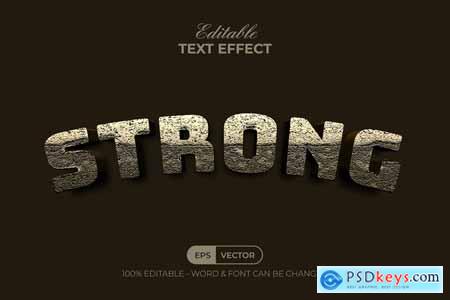 Strong Gold Text Effect Texture Style