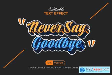 Quote Text Effect Sticker Style