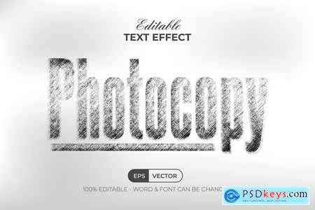 Photocopy Text Effect Style