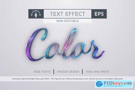 Marine - Editable Text Effect, Font Style