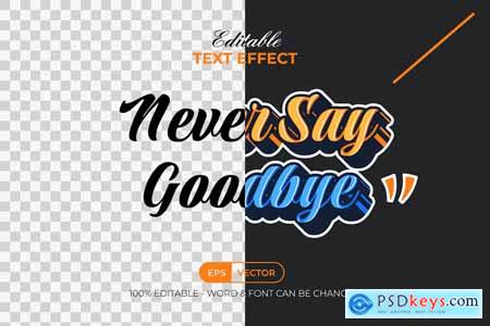 Quote Text Effect Sticker Style