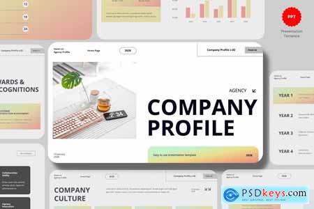 White Gradient Company Profile Presentation