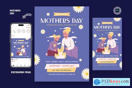 Idea Mothers Day Flyer Design Template