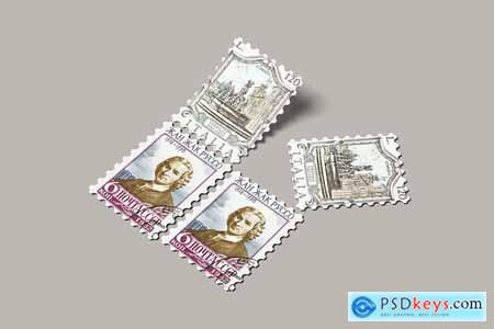 Postage Stamps mockup
