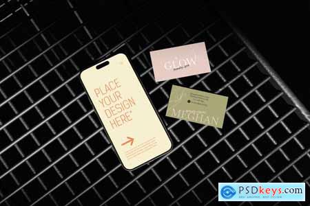 Phone and Business card - Mockup