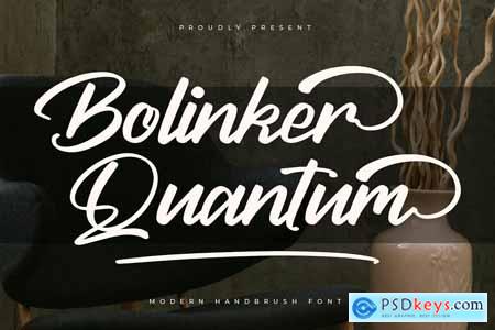 Bolinker Quantum Modern Handbrush Font