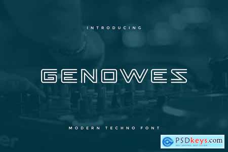 Genowes - Modern Techno Font