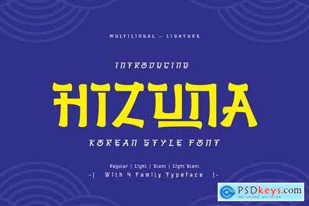 Hizuna - Korean Style Font
