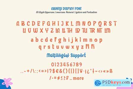 Abintqi - Playful Display Font