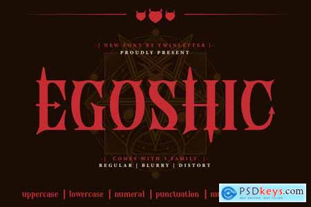 Egoshic - Serif Display Font