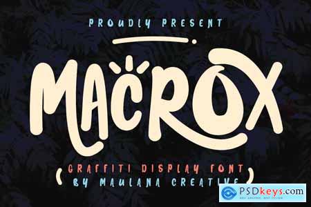 Macrox Graffiti Display Font