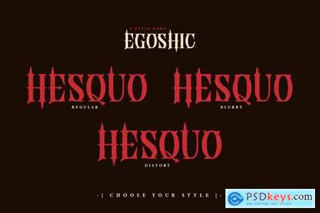 Egoshic - Serif Display Font