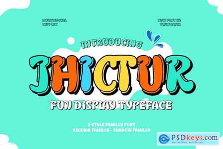 Jhictur - Playful Display Font