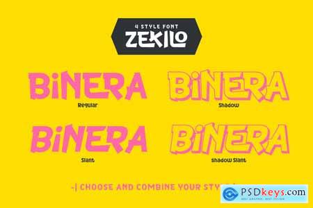 Zekilo - Playful Display Font