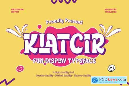 Klatcir - Playful Display Font