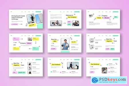 White Pink Yellow Creative Company Profile 002