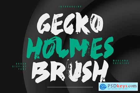Gecko Holmes Brush Display Font