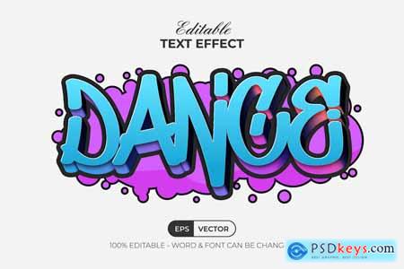 Dance Graffiti Text Effect Style