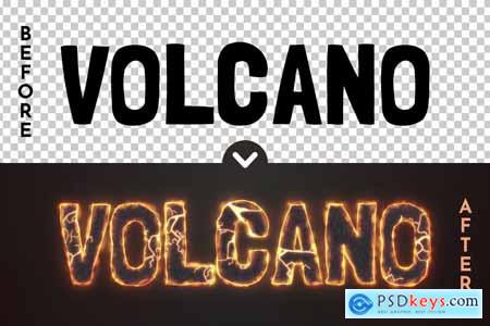 Volcano - Editable Text Effect, Font Style