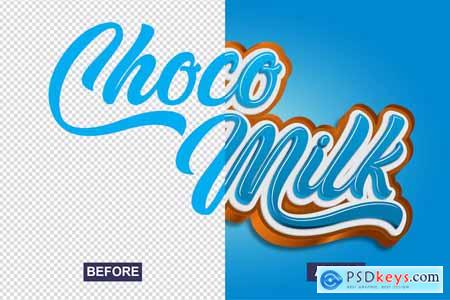 Choco Milk Text Effect